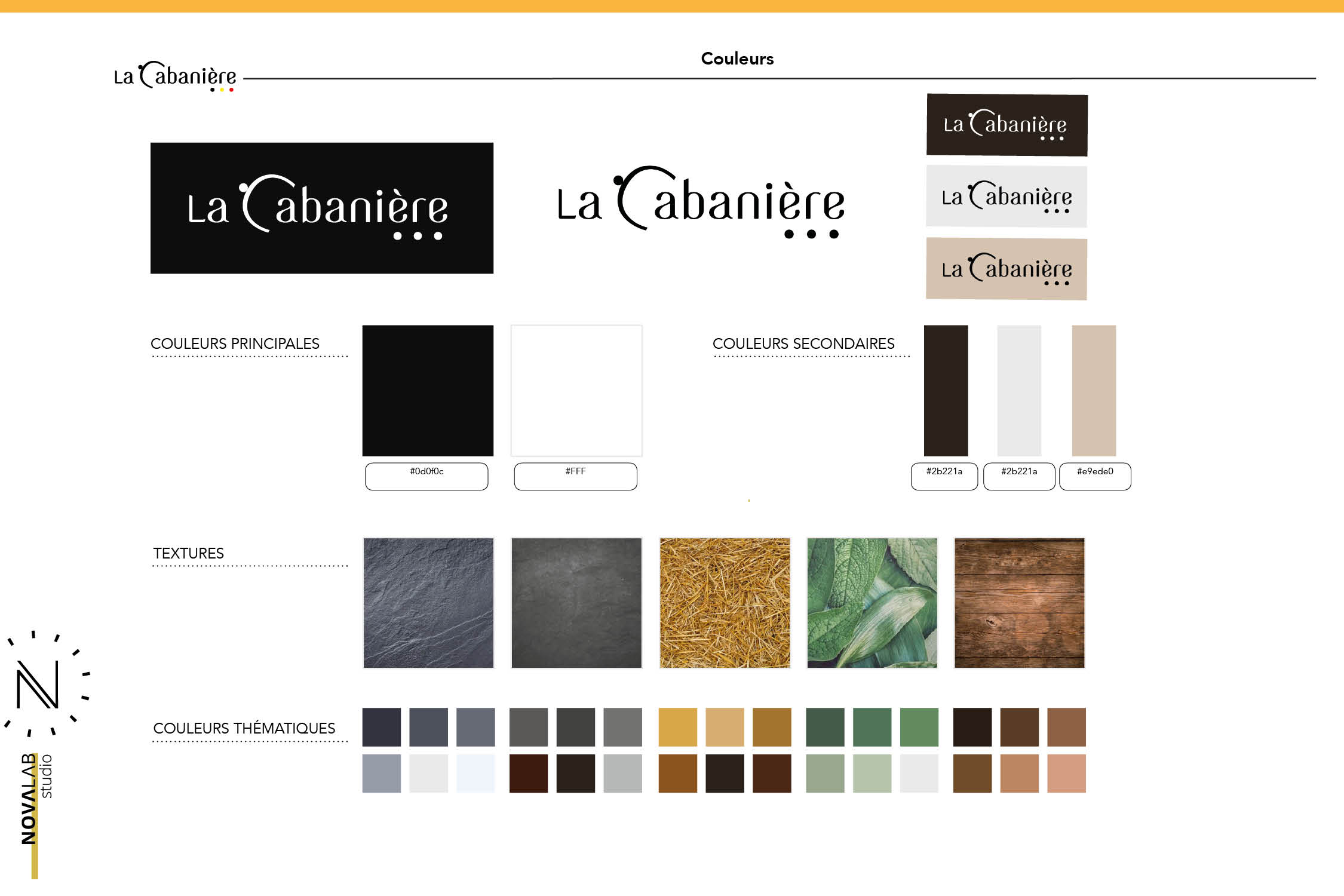 Cabaniere - Webdesign - charte graphique